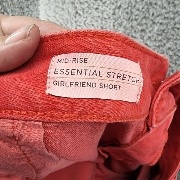 Lane Bryant Shorts Womens 26 Red Essential High Rise Stretch Girlfriend Denim - Picture 9 of 9